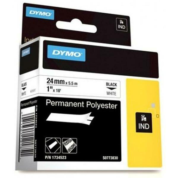 Dymo-Rhino 1 in. RHINO Permanent Poly Labels, White 784-1734523